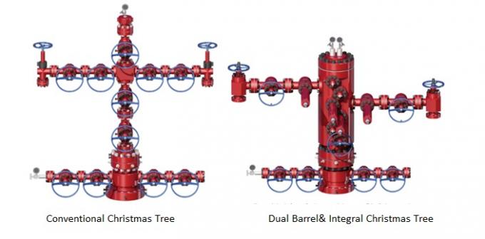 Oil Well Christmas Tree Equipment , Gas Production / Oilfield Christmas Tree API 6A