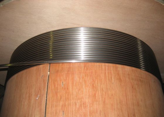 China Duplex Stainless Steel Capillary Coiled Tubing , 2205 2507 Hydraulic Coiled Tubing String supplier