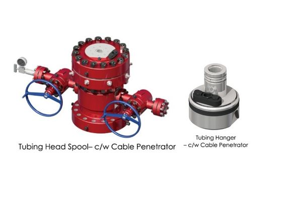 Oilfield Oil Wellhead Equipment Tubing Head Spool / Tubing Hanger Long Service Life supplier