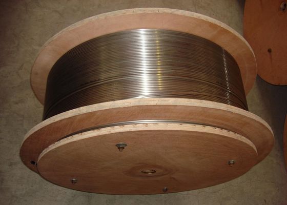 Oil &amp; Gas Downhole Downhole Fiber Optic Cable , Stainless Steel Testing Cable supplier